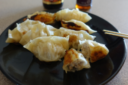 Crispy Chicken and Prawn Gyoza